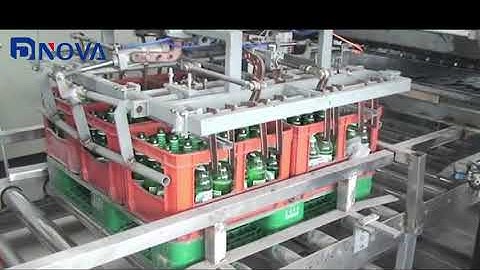 NOVA Crate depalletizer automatic placstic case unloading machine