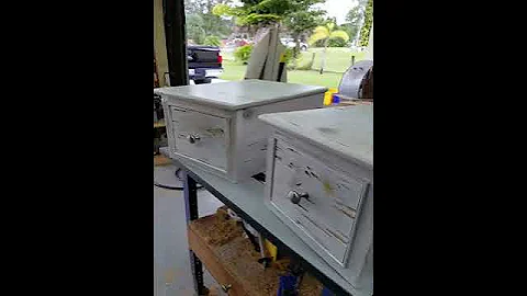Secret Compartment Drawer / Pecky Cypress with White Gloss