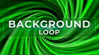 4K 60FPS 🌌 Green Vortex Background Loop - Spiral Lines Tunnel Animation Footage