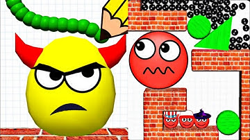 Draw to Smash VS Hide Ball Puzzle Gameplays Mix