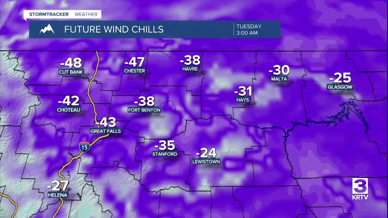 Dangerously cold temps and wind chill - YouTube