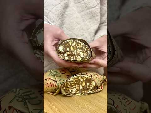 Шоколадная колбаса 🥰#врек #готовимдома #еда #вкуснодома #новыйгод #готовка #десерт