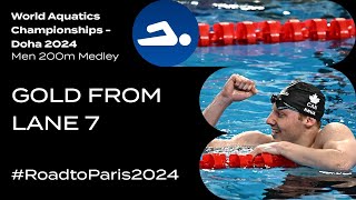 π₯GOLD from lane 7 β π¨π¦Finlay Knox I 200 Individual Medley I World Aquatics Championships β Doha 2024