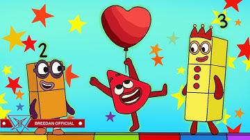 Numberblocks and Colourblocks Red Is For Love Valentine