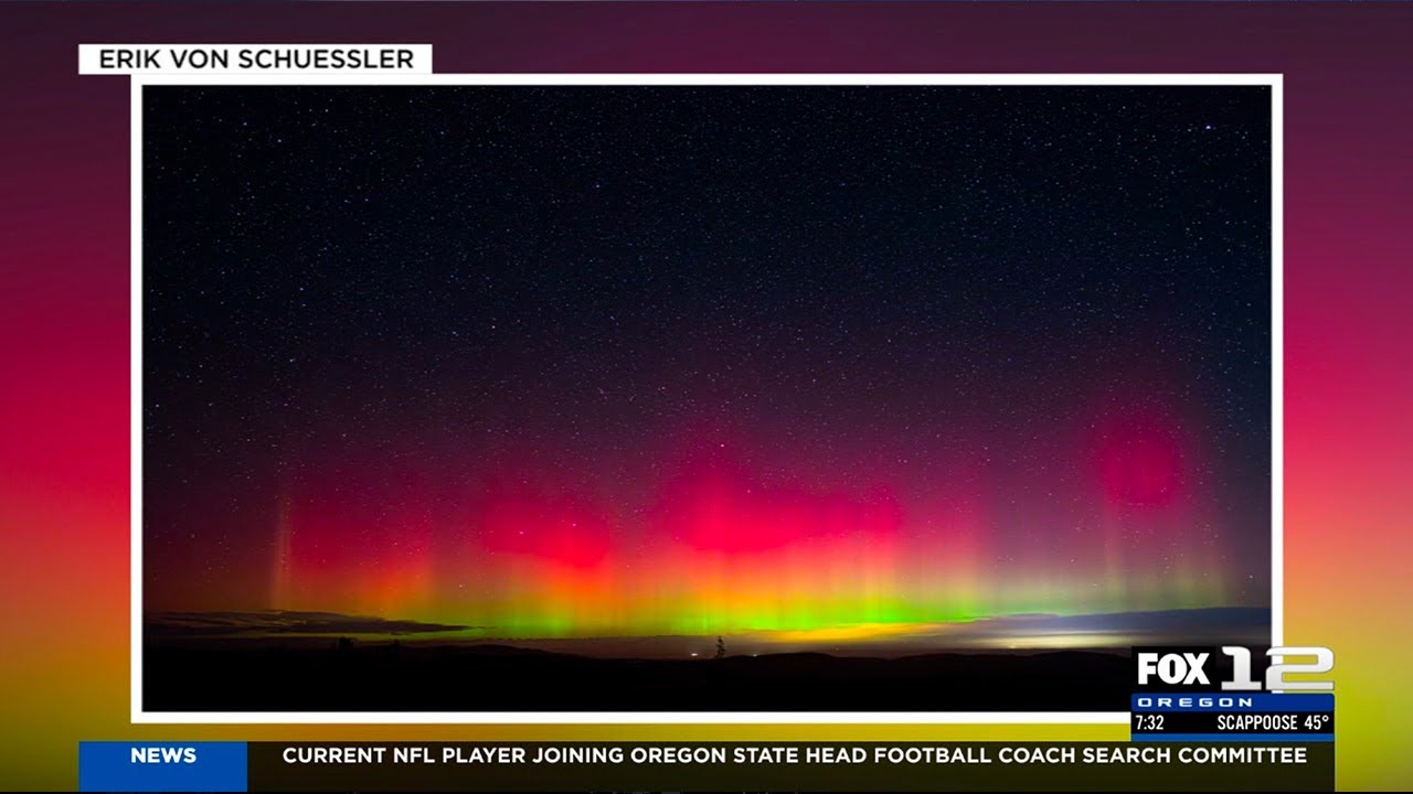 KPTV Fox News segments aired Oct 21, 2025 featuring my Aurora hunting on night of Oct 17/18, 2025