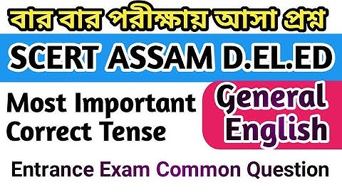 Top most common english grammar questions for Competitive exams/General English correct tense/Tense
