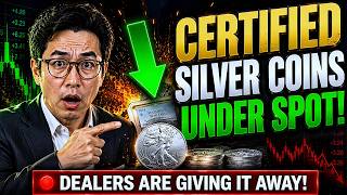 CERTIFIED Silver Coins UNDER Spot Price! YES!
