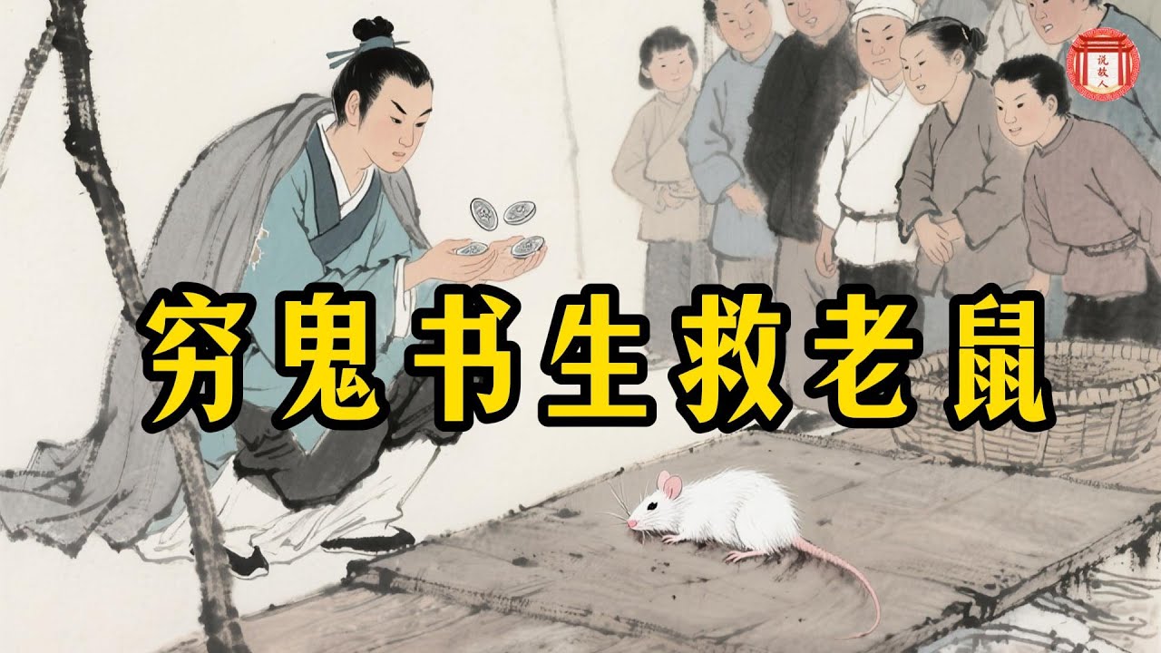 窮書生花光僅有的3兩銀子救下奄奄一息的老鼠，富商譏笑他腦子有病，沒想到那竟是修煉千年的鼠仙報恩！【民間故事】#说故人 #民间故事 #历史传奇 #人物故事 #古代传说 #故事分享 #社会百态 #人性探索