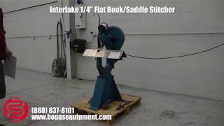 Interlake 1/4" Flat Book/Saddle Stitcher