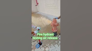 fire fighting pipe pressure testing aire release