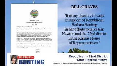 Governor Graves supports Barbara Bunting