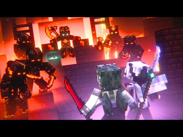 The Aether & Nether King Summon Herobrine - Alex and Steve Adventures (Minecraft Animation) class=