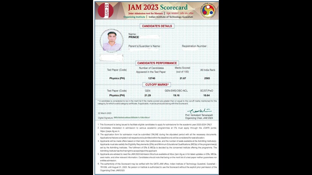 iit-jam-scorecard-iitjee-iitjam-iitbombay-iitjamphysics-iit-jee