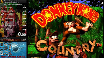 Donkey Kong Country 101% No Major Glitches speedrun in 53:14 (IGT 0:43) | White_Pointer Gaming