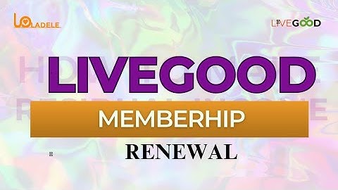 How To Renew Your Membership In LiveGood Using Credit Wallet