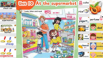 CONNECT PLUS primary 2 unit 10 At the supermarket L1 to 6 نصوص أستماع الوزارة  كونكت بلس الصف الثاني