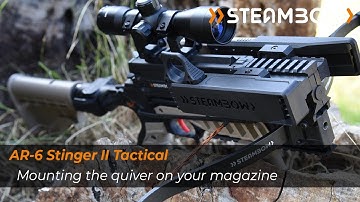 Mounting the Steambow speedloader quiver to the AR-6 Stinger II pistol crossbow