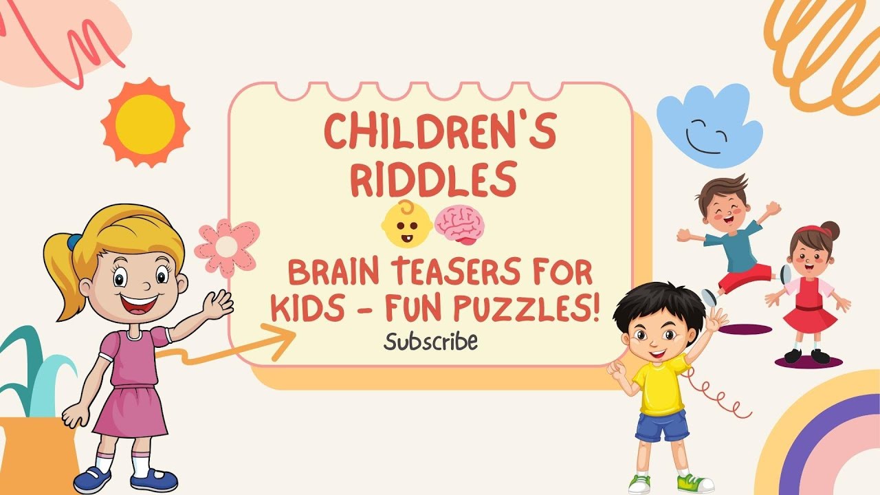 CHILDREN'S RIDDLES 👶🧠 Brain Teasers for Kids - Fun Puzzles! - YouTube