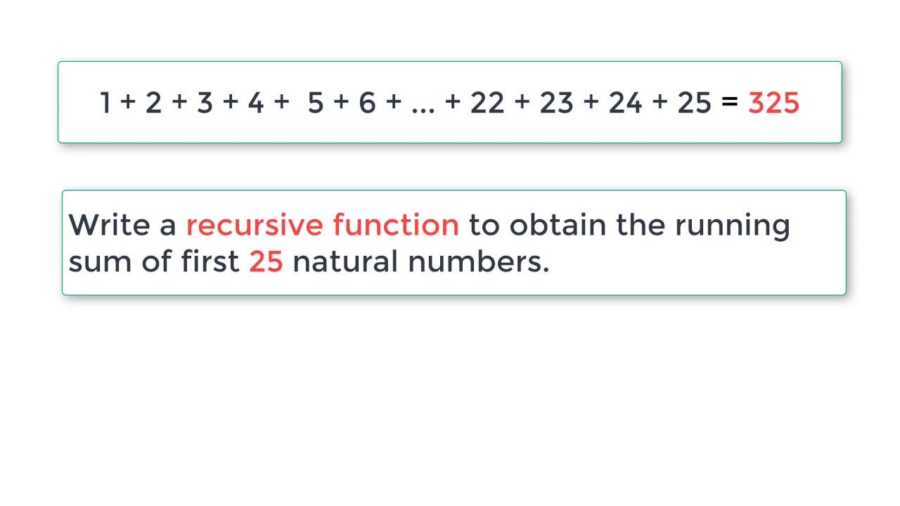 หาผลรวม c++  New 2022  C Program To Find Sum of Natural Numbers Using Recursion