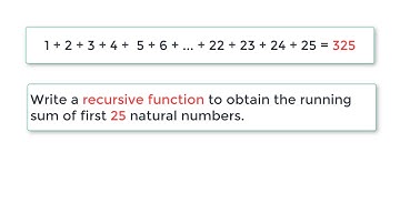 C Program To Find Sum of Natural Numbers Using Recursion