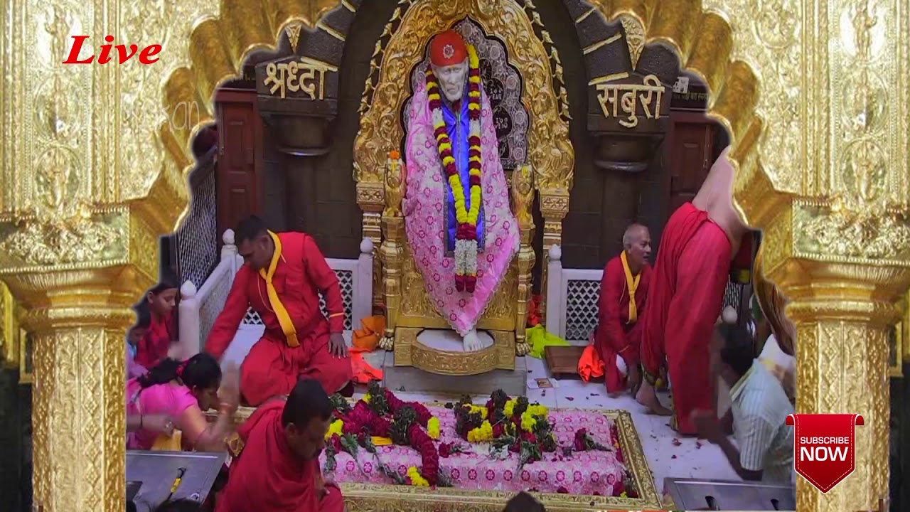 sai baba shirdi live darshan