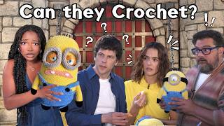 Struggling To Teach The Minions & Monsters Cast How To Crochet
