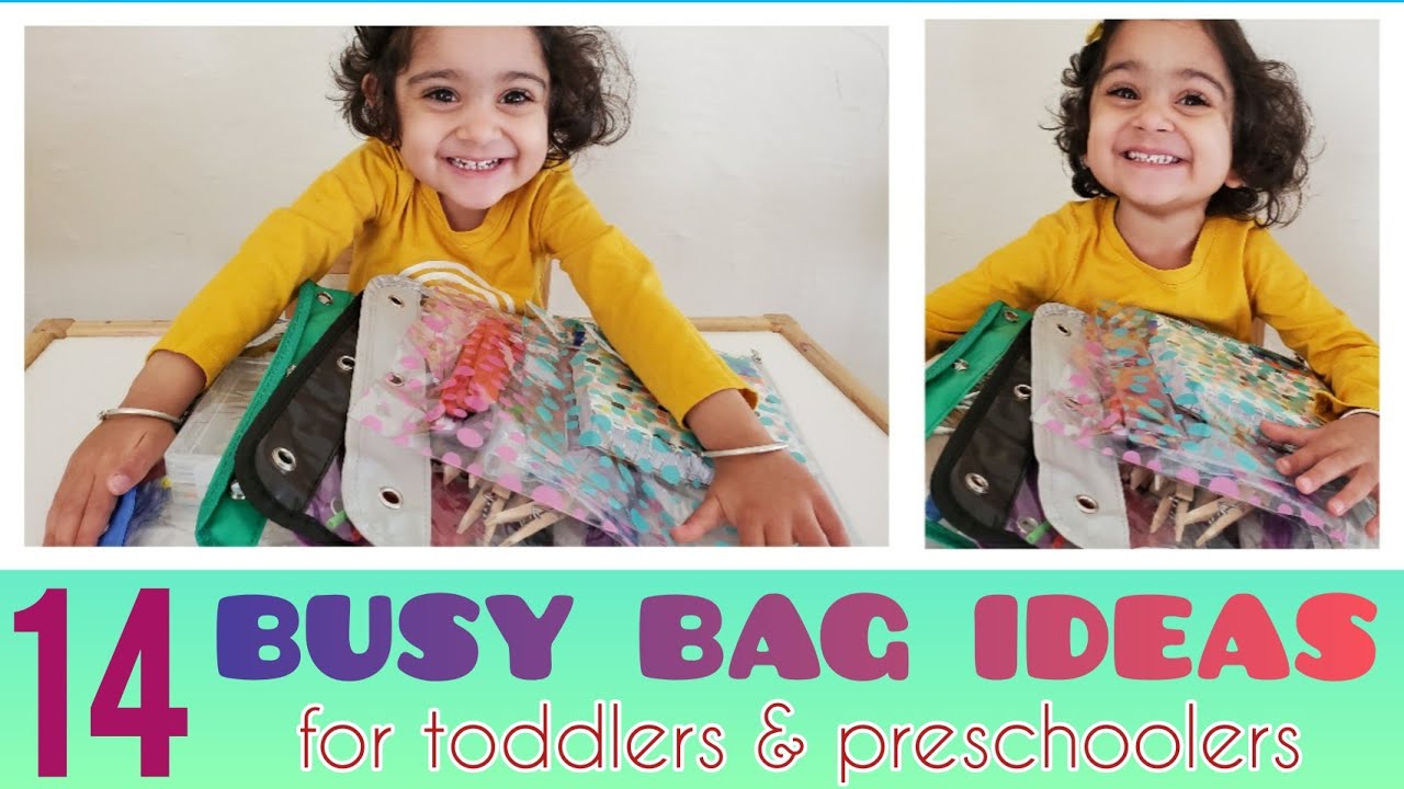 14 BUSY BAG ideas Activities on a budget DIY Activities for