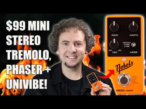 Nobels MOD-Mini | $99 mini stereo Phaser, Tremolo and Univibe pedal! In-depth Review & Demo