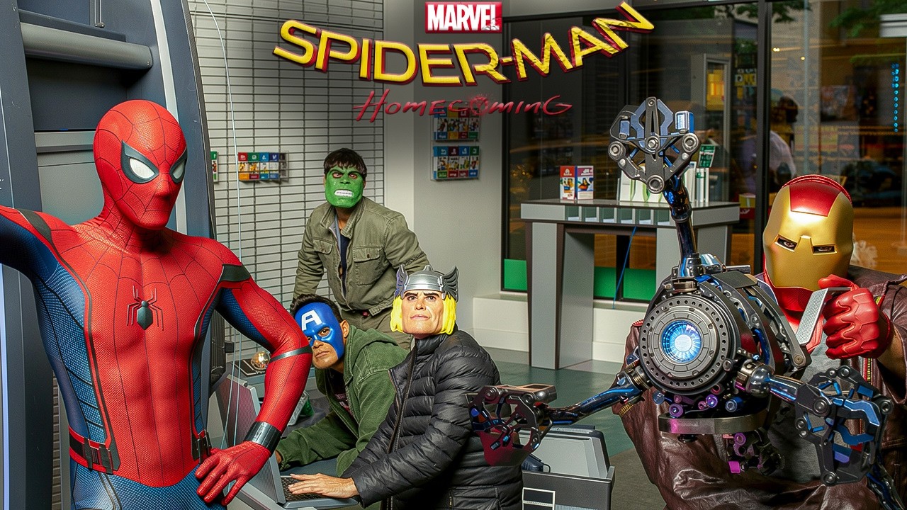 Avengers तो दुनिया को बचाते हैं और तुम लोग बैंक लूट रहे हो | Best Movie Scene | Tom Holland |