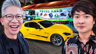 MAKAN PINGGIR JALAN NAIK MOBIL SUPERCAR!!