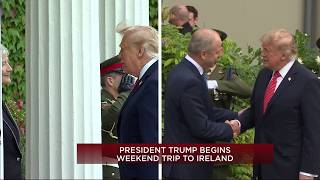 Trump arrives in Dublin, to meet with Irish diplomats