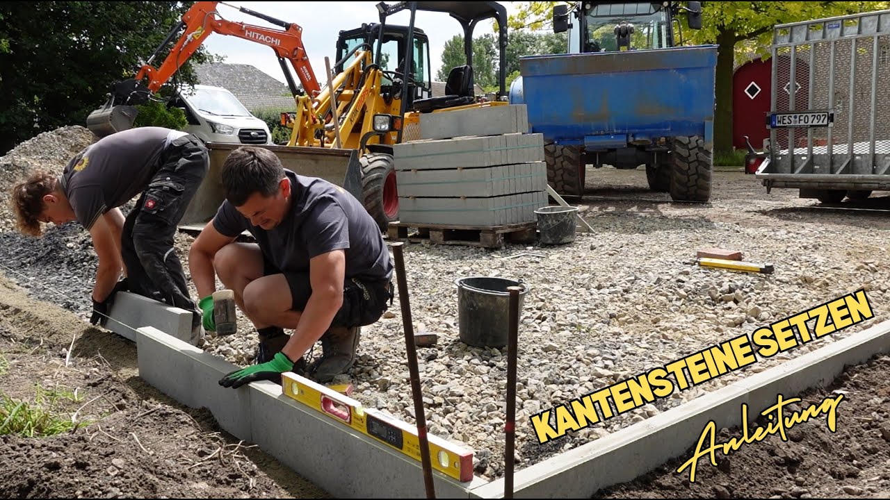 Kantensteine setzen & Parkflächen einfach & günstig herstellen | @KANNChannel