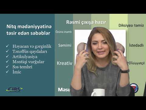 Nitq mədəniyyətinin əsasları