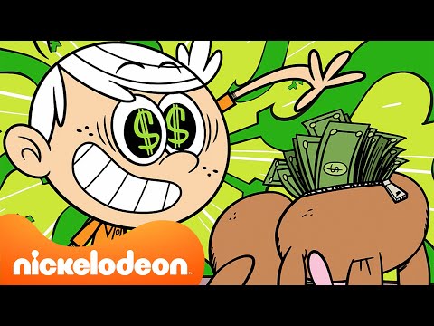Loud House | Lincoln e os Louds Ganham Dinheiro! 🤑💵 | 1 Hora de Bicos | Nickelodeon em Português