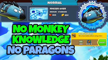 Vortex Normal Tutorial || No Monkey Knowledge,  No Hero, No Paragons || Frozen Over (BTD6)