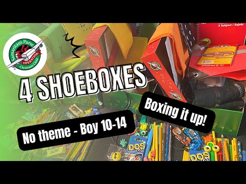 Boy 10-14 No theme shoebox boxing! For Operation Christmas Child - 4 boxes at a time! - 2022