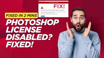 Fixed Adobe Photoshop License Disabled Issue in 2 Minutes | #PhotoshopFix #PhotoshopLicenseIssue