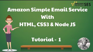 Amazon SES with Node JS Tutorial 1 | AWS SES with Node JS | Amazon SES Send Bulk Email For Cheap Wealth