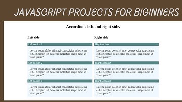 Accordion Left and right side in js, Accordion in javascript example, accordion in js, #accordion