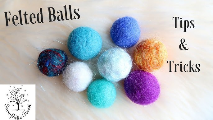 Easy DIY Wool Dryer Ball That You Can Make At Home- Felt and Yarn