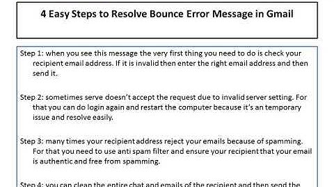 1-888-726-3195 Steps to Resolve Bounce Error Message in Gmail