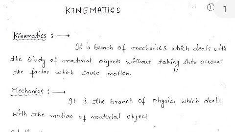 Kinematics Handwritten Notes For Class 11th Physics #ndjtuition #cbse