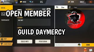 OPEN MEMBER GUILD DAYMERCY.√FF!!! OPEN MEMBER GUILD DAYMERCY.√FF!!! LANGSUNG JOIN SEBELUM FULL
