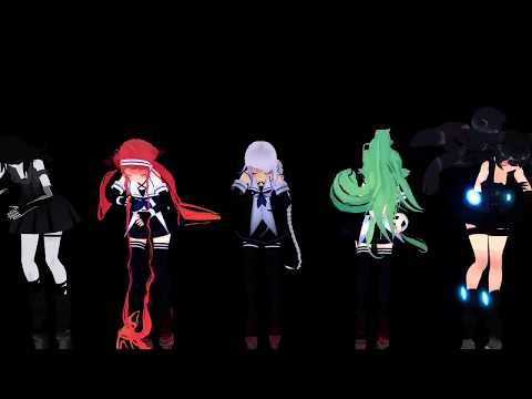 【MMD】深海棲艦と白露型の3人で疑心暗鬼