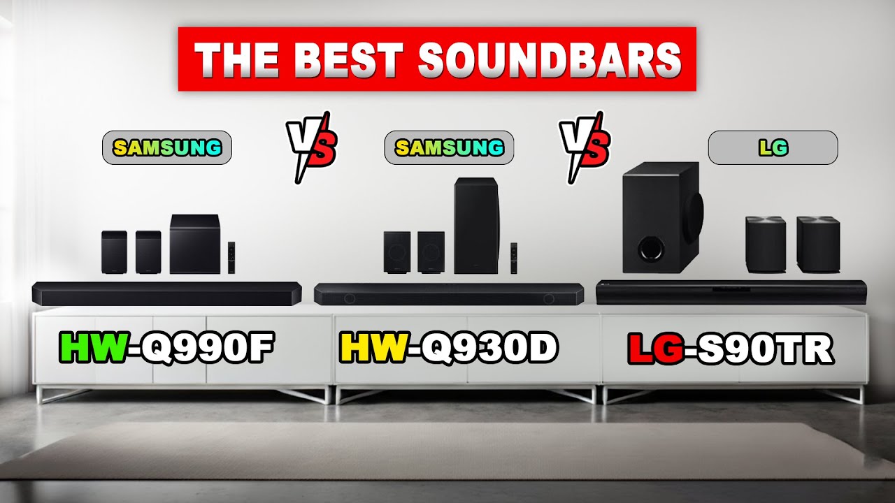 Samsung HW‑Q990F против HW‑Q930D против LG S90TR – решающее сравнение саундбаров
