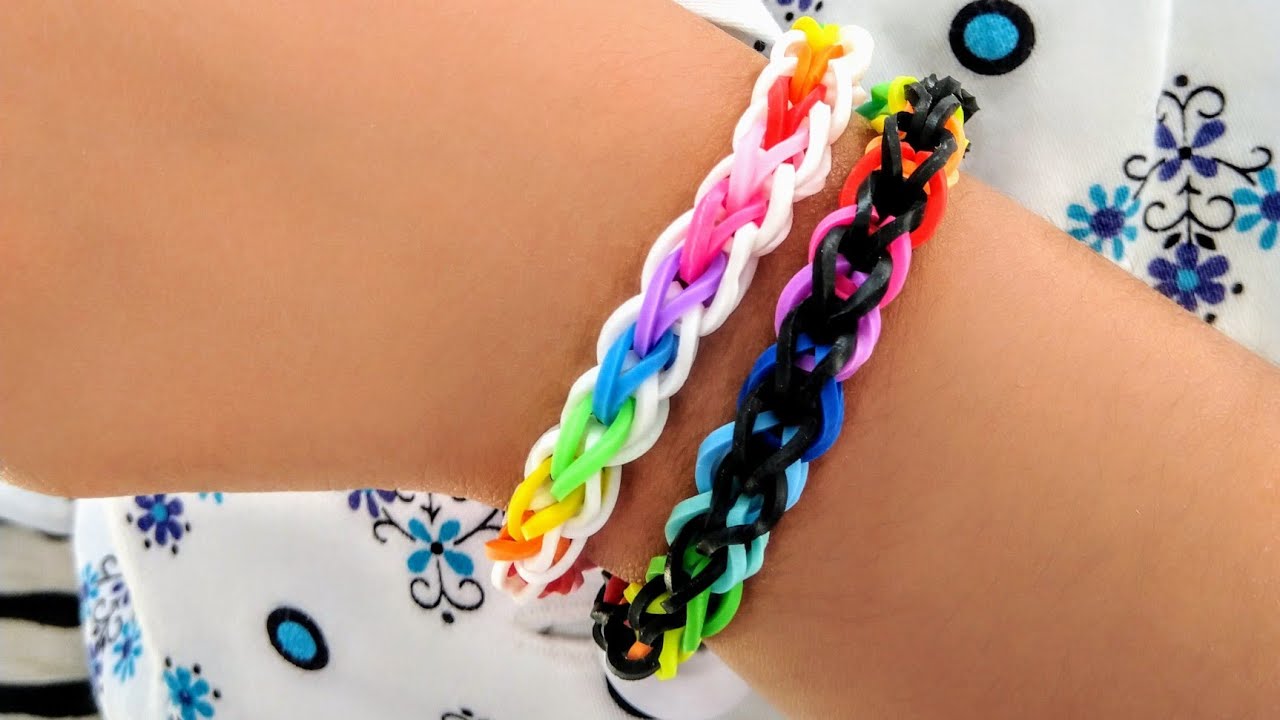 Rainbow Loom,DOUBLE CROSS SINGLE LoomBracelet/How toDIY by 
