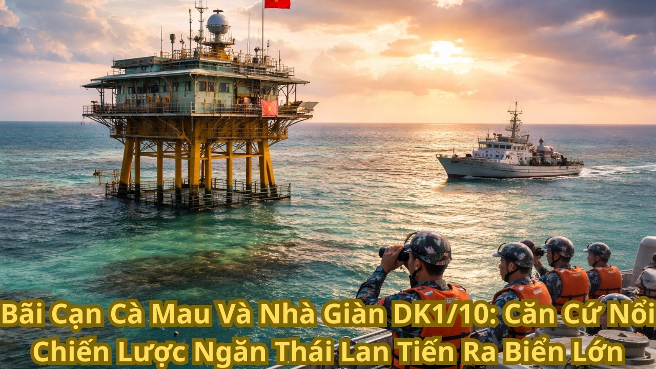Bãi Cạn Cà Mau Và Nhà Giàn DK1/10: Căn Cứ Nổi Chiến Lược Ngăn Thái Lan Tiến Ra Biển Lớn
