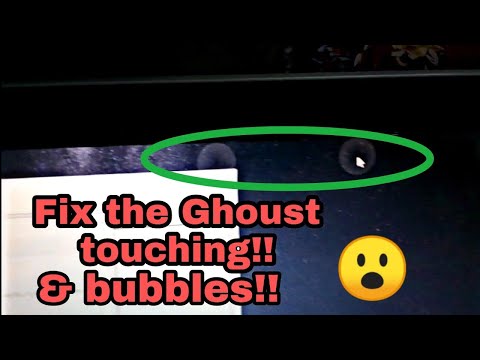 How to fix the Ghost touching Bubbles From touch screen laptops