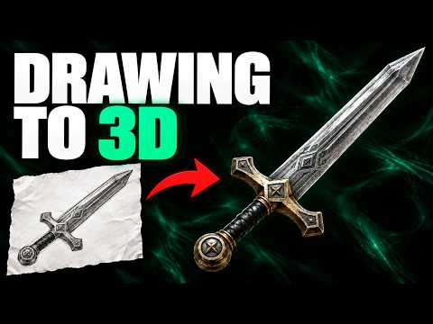 I Turned a 2D Drawing Into a 3D Asset | ComfyUI Tutorial