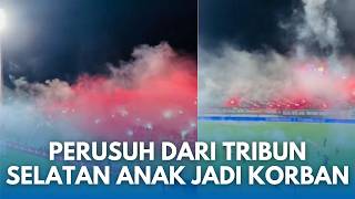 KRONOLOGI RUSUH PSM-PERSIB: MASSA HITAM-HITAM Tribun Selatan Lempar Flare, Anak-anak Jadi Korban